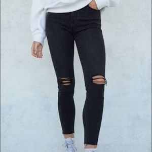 Pacsun Black ripped skinny jeans!